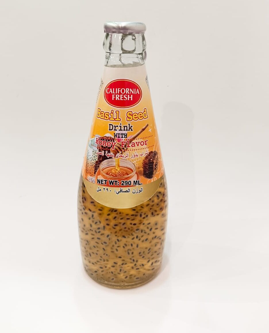 California Fresh Basil Seed Drink Honey 290ml