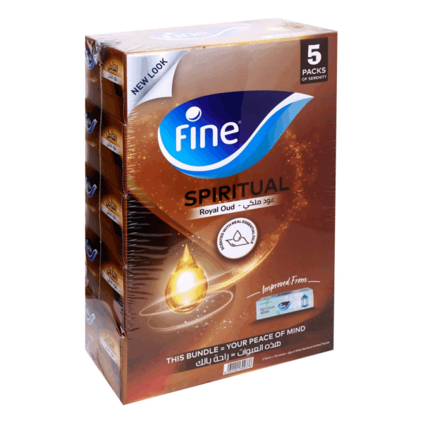 Fine Facial Tissue Spiritual Silver Oud 2ply 5 x 120 Sheets