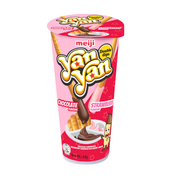 Meiji Yan Yan Chocolate Strawberry Biscuit 50g