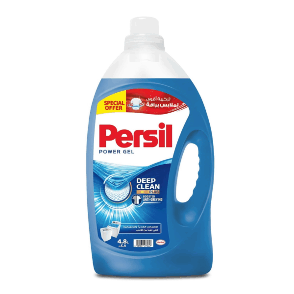 Persil Power Gel Liquid Laundry Detergent For Top Loading Washing Machines Value Pack 4.8L