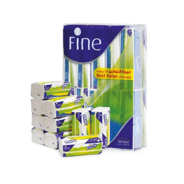 Fine Fluffy Facial Tissue 2ply 150pcs X 10 Pieces