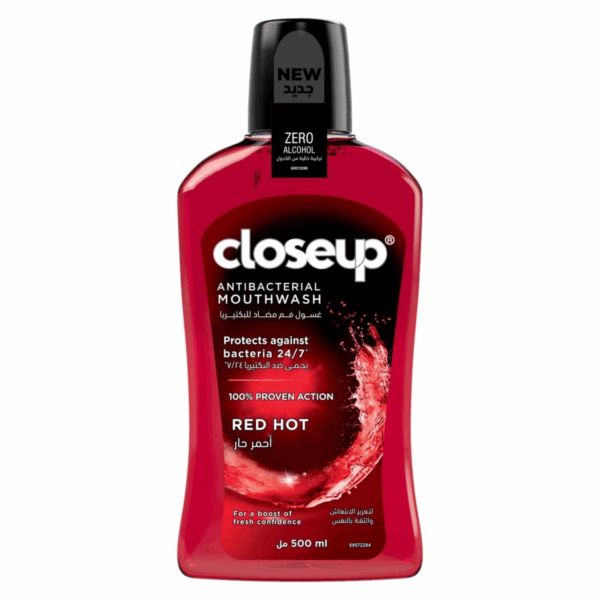 Closeup Red Hot Anti-Bacterial Mouth Wash 500 ml