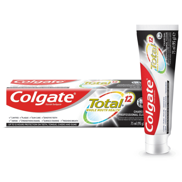 Colgate Total 12 Hour Protection Charcoal Deep Clean Toothpaste 75 ml