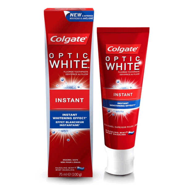 Colgate Fluoride Toothpaste Optic White Instant 75 ml