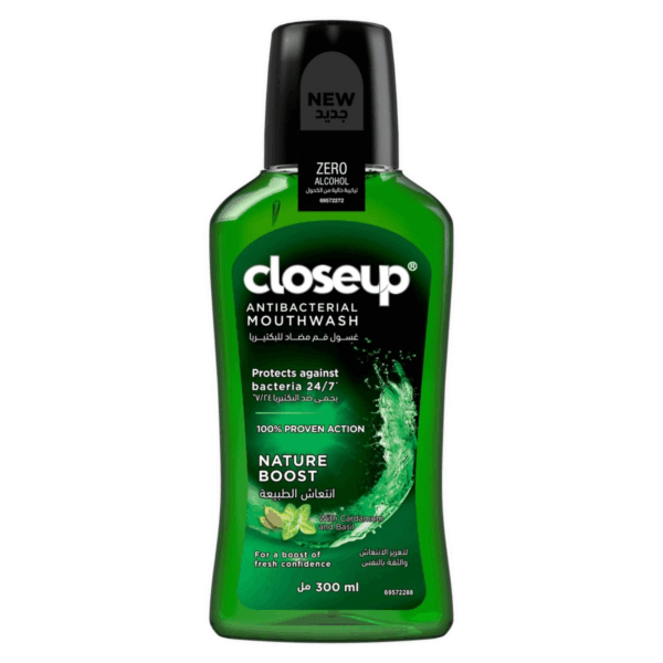 Closeup Nature Boost Anti-Bacterial Mouth Wash 300 ml