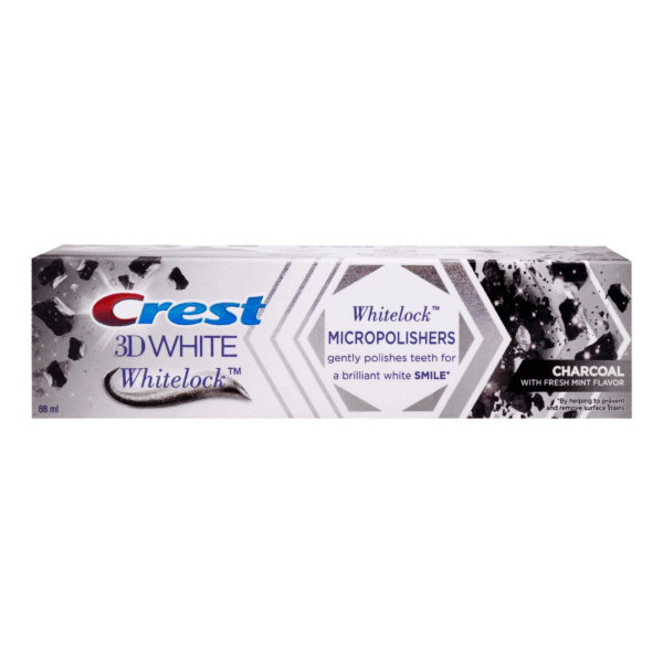 Crest 3D White Whitelock Micropolishers Charcoal With Fresh Mint Toothpaste 88 ml