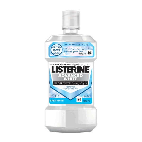 Listerine Advanced Zero Alcohol White Spearmint Mouthwash 250 ml