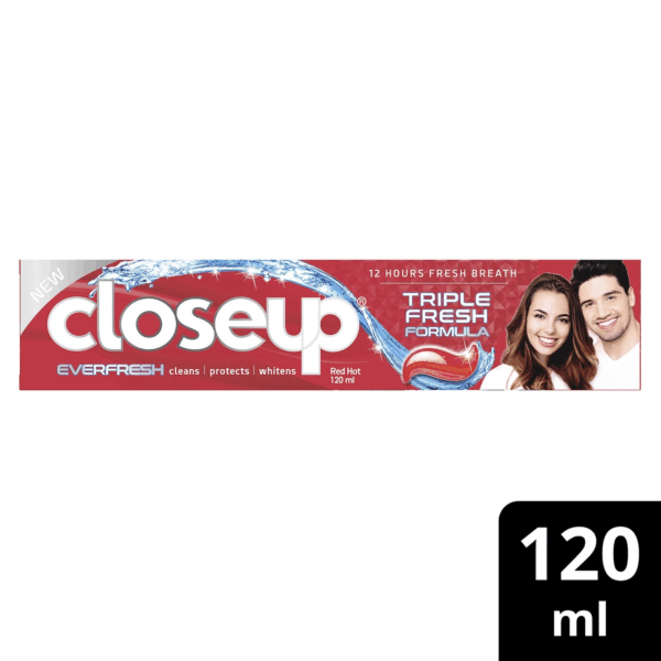 Closeup Triple Ever Fresh Formula Gel Red Hot Toothpaste 120 ml