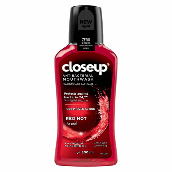 Closeup Anti-Bacterial Mouth Wash Red Hot 300 ml