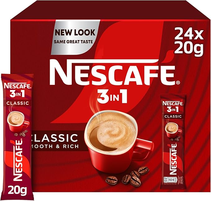 Nescafe 3 in 1Classic Instant Coffee Smooth And Classic (24X 20g)