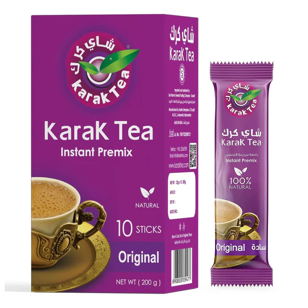 Karak Tea Instant Premix Original - 200g (10 Sticks)