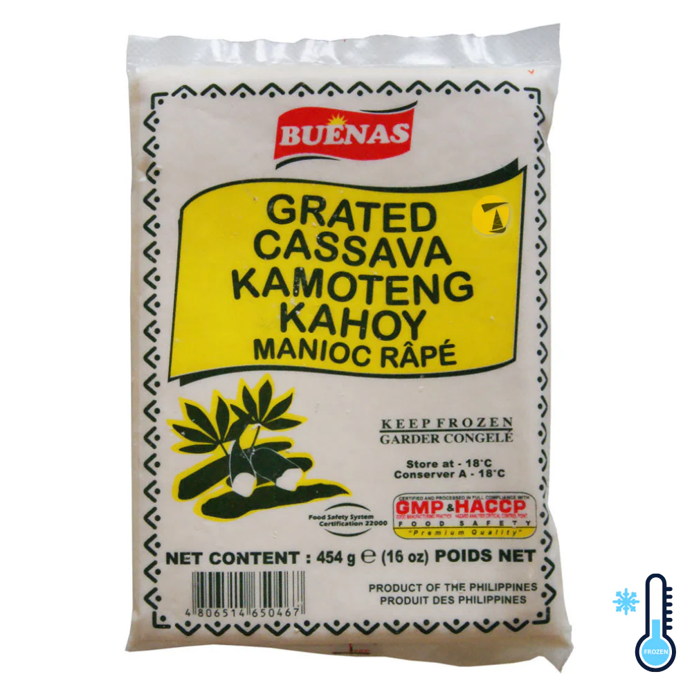 Grated Cassava Buenas 454g - Frozen