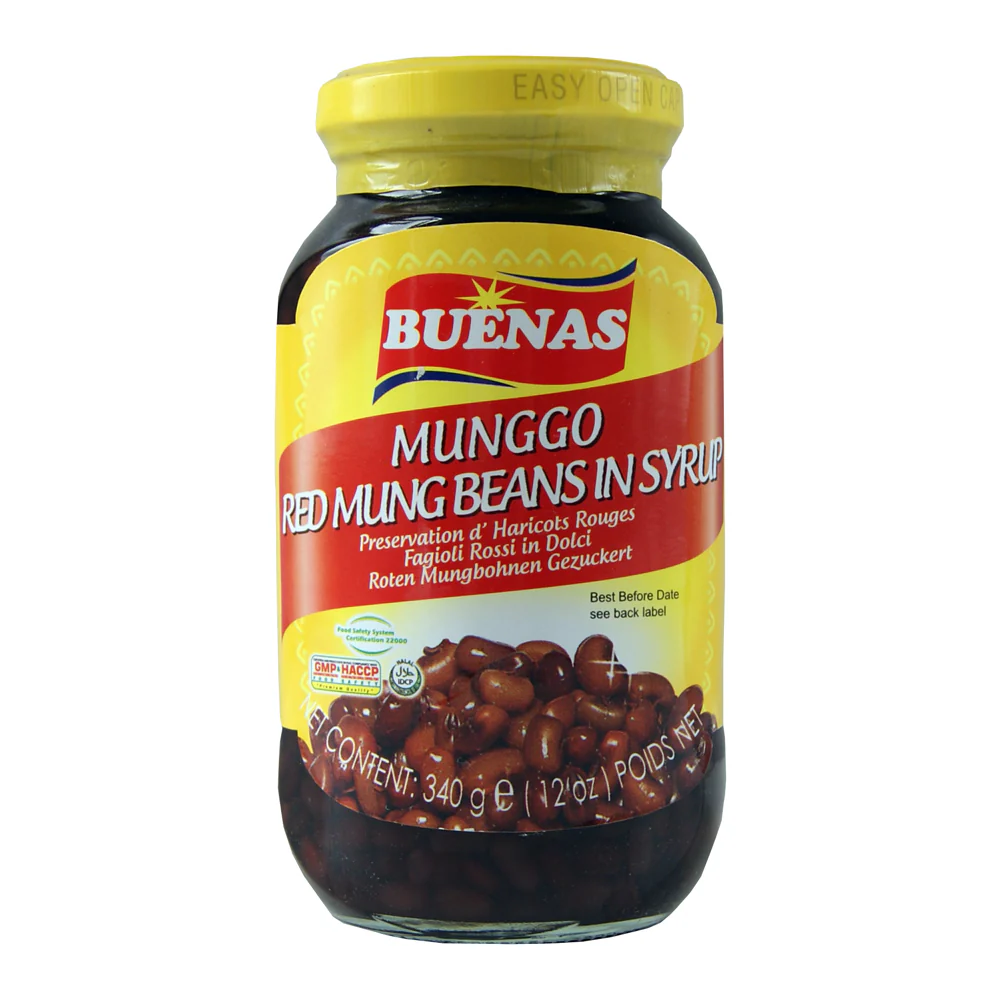 Buenas Munggo Red Mung Beans in Syrup 340g