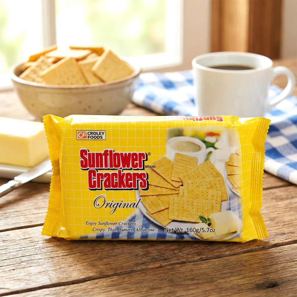 Croley Foods Sunflower Crackers Original Flavor 190 gm