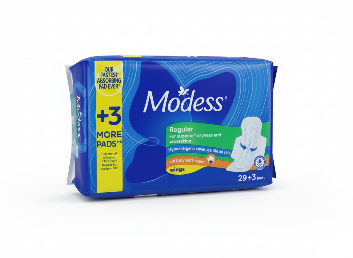 MODESS COTTONY SOFT COVER REGULAR - 32PADS