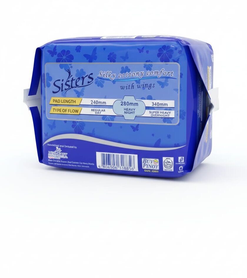 Sisters Night Plus Heavy Flow with Wings 8 Pads - Image 3