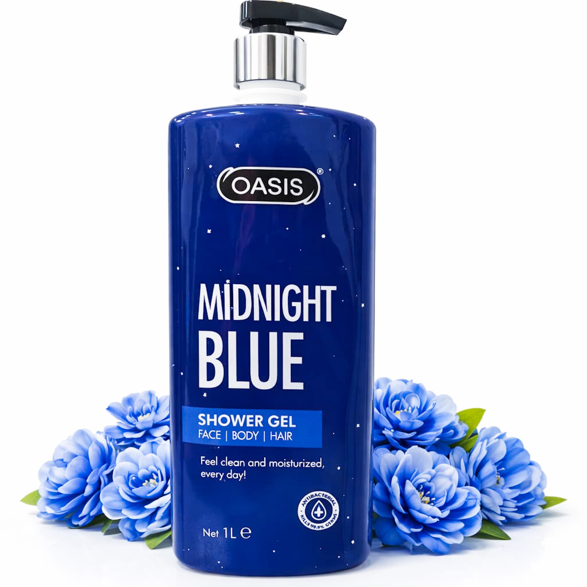 OASIS MIDNIGHT BLUE SHOWER GEL 1 LTR