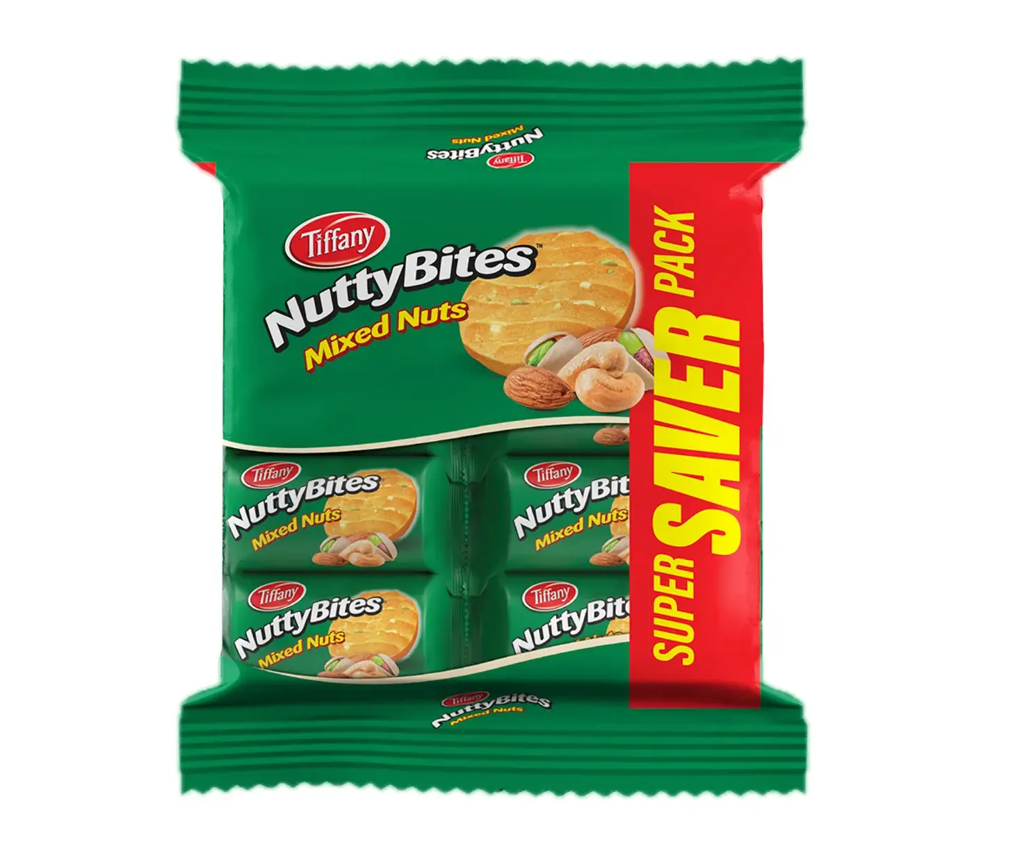 Tiffany Nutty Bites Mixed Nuts Biscuits 8 x 72gm