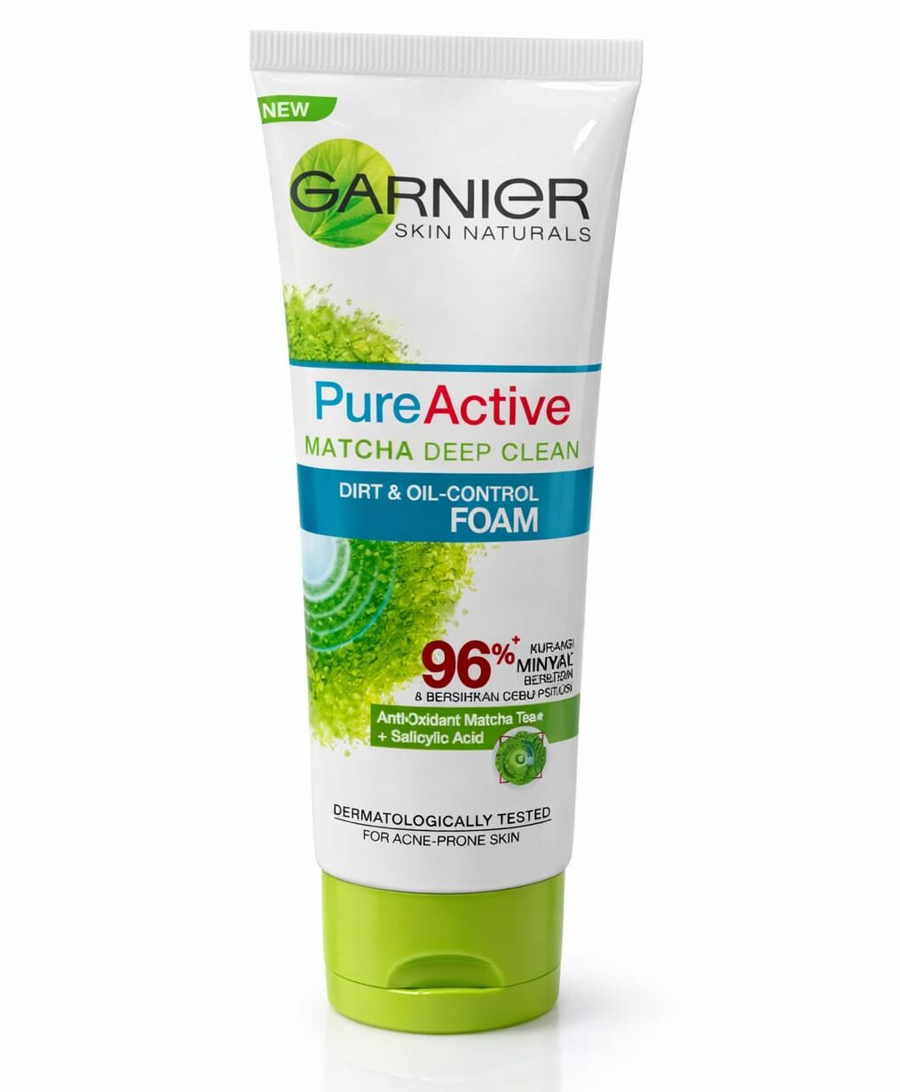 Garnier Pure Active Matcha Deep Clean Face Wash 100ml