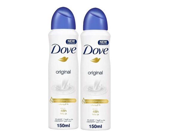 Dove Original Deodorant Spray 2X150ml