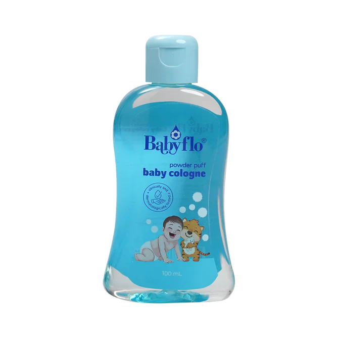 Babyflo Baby Cologne Powder Puff 100ml