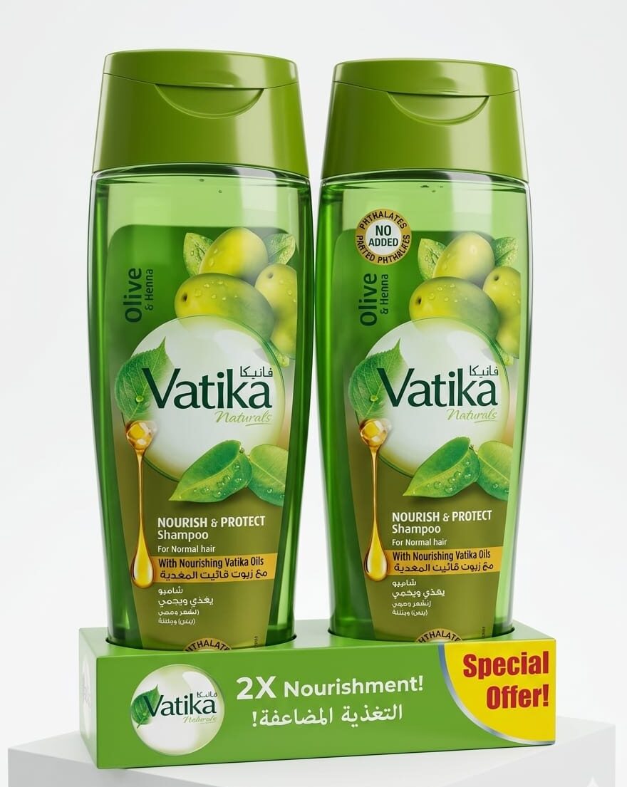 Vatika Nourish and Protect Shampoo 2x400ml