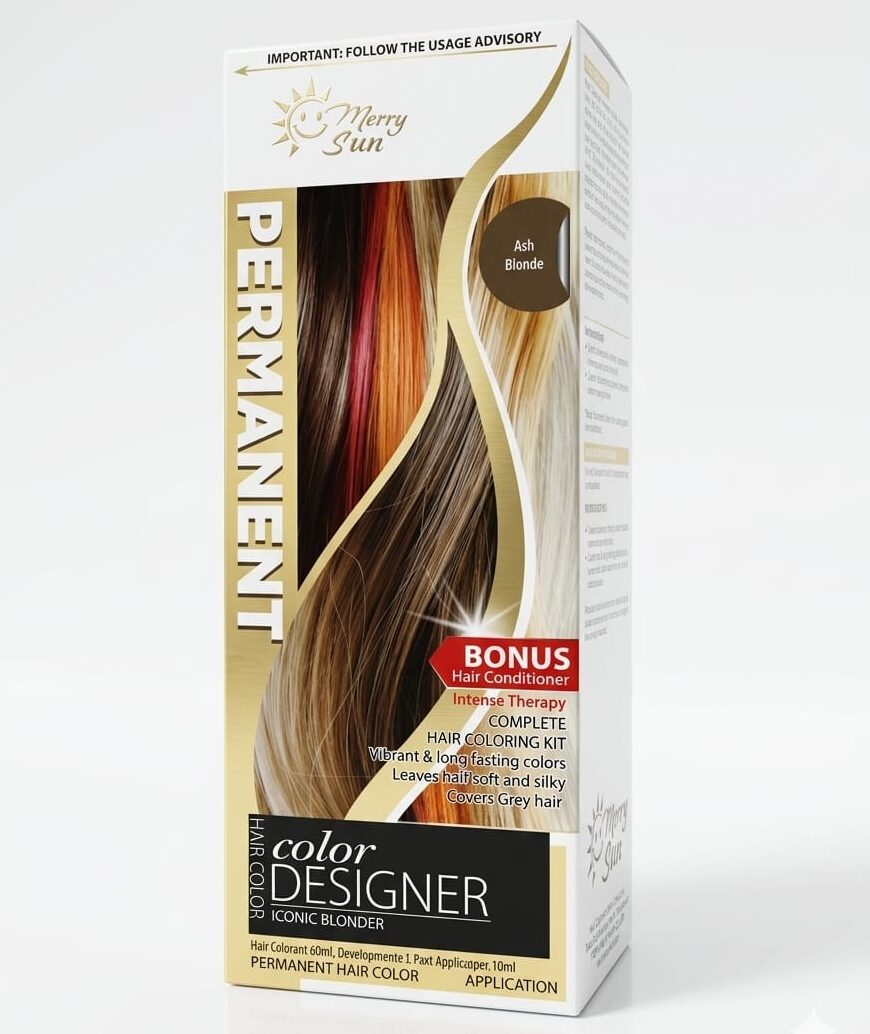 Merry Sun Permanent Hair Ash Blonde