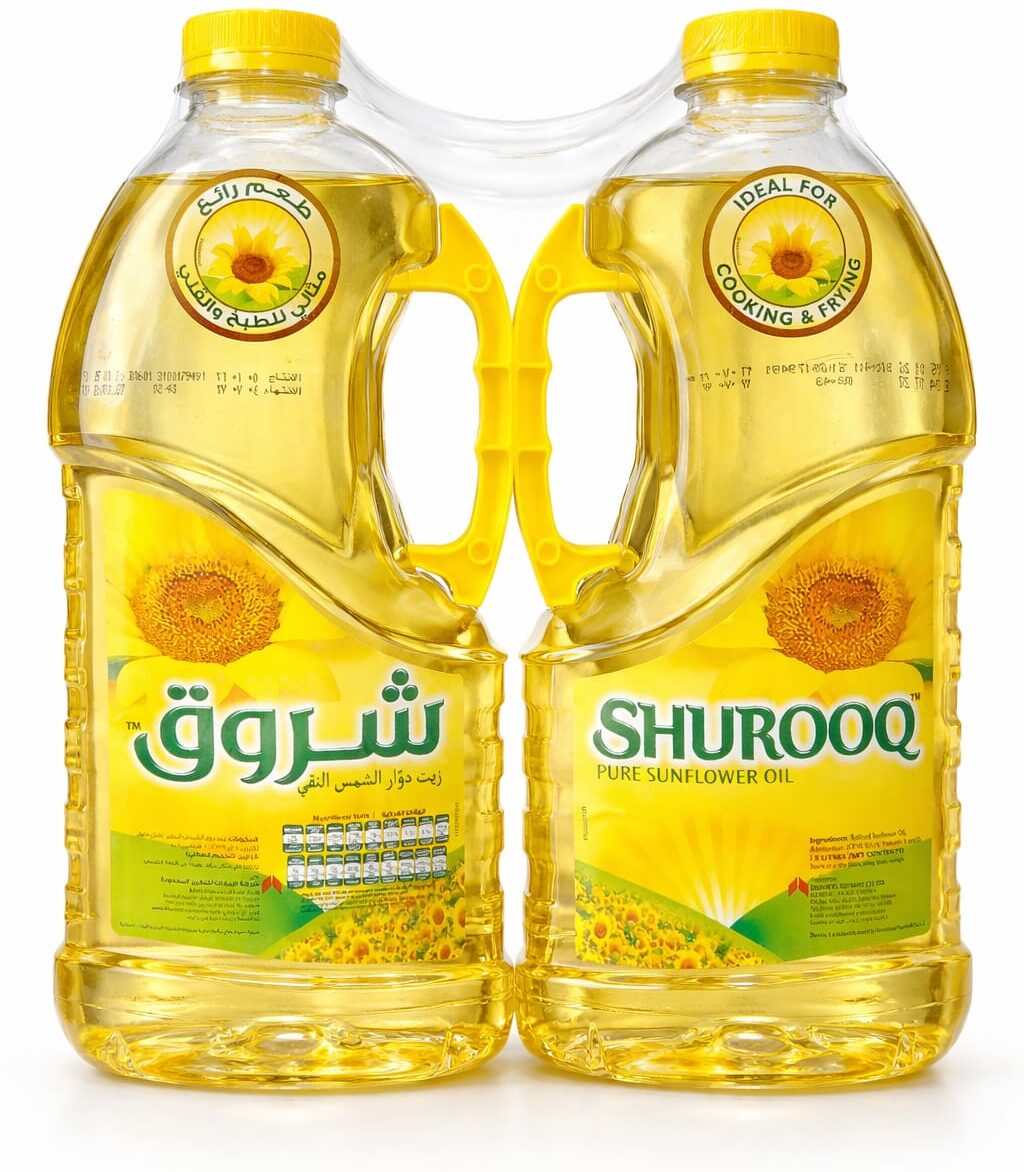 Shurooq Pure Sunflower Oil 2 x 1.5 Ltr