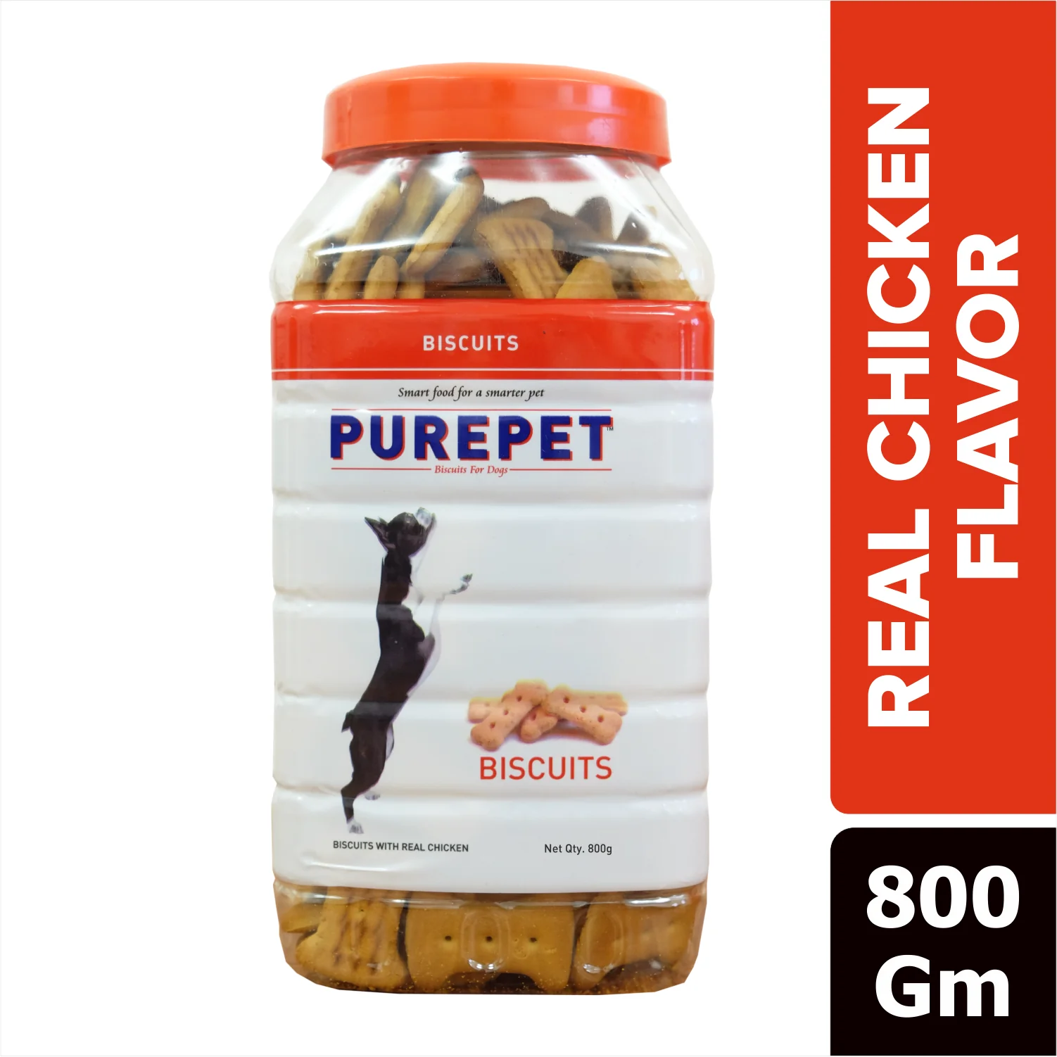 Purepet Chicken Flavour Real Chicken Biscuits 800g