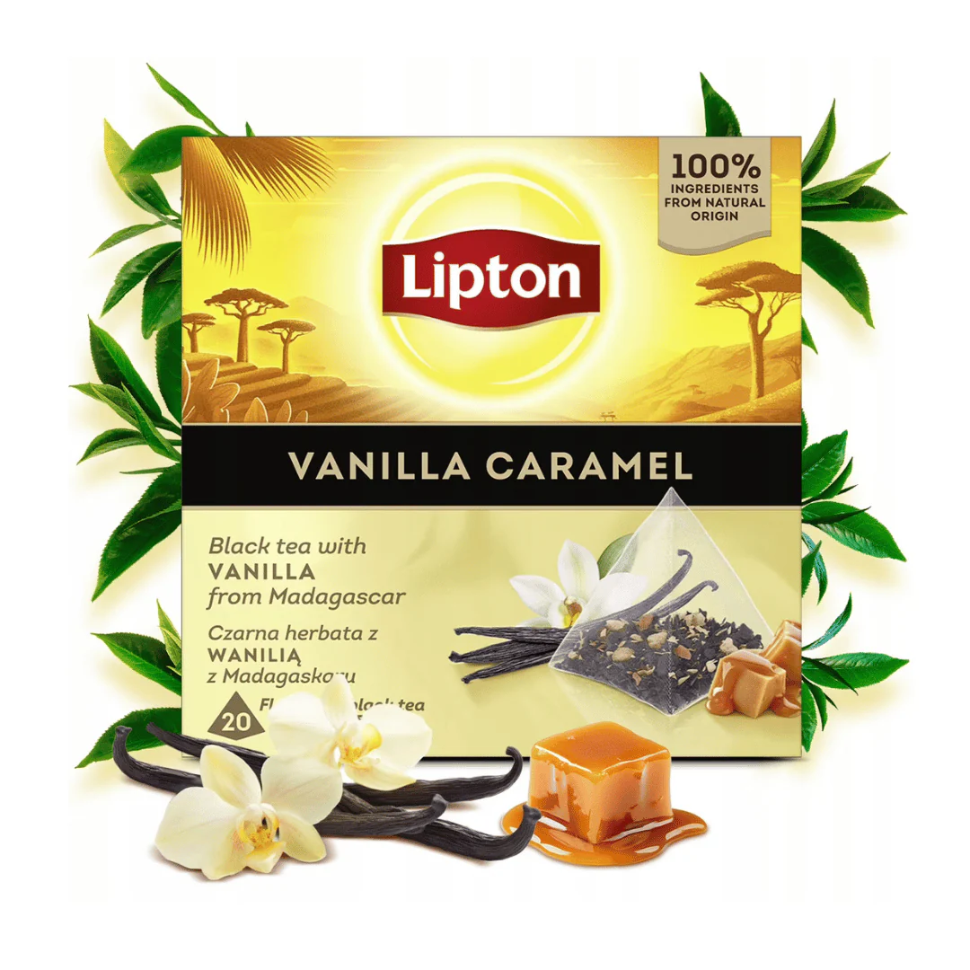 Lipton Vanilla Caramel Black Tea 20x30g
