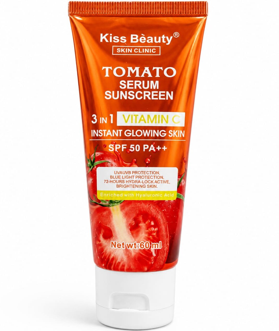 Kiss Beauty Tomato Serum Sunscreen SPF50 PA++ 60ml