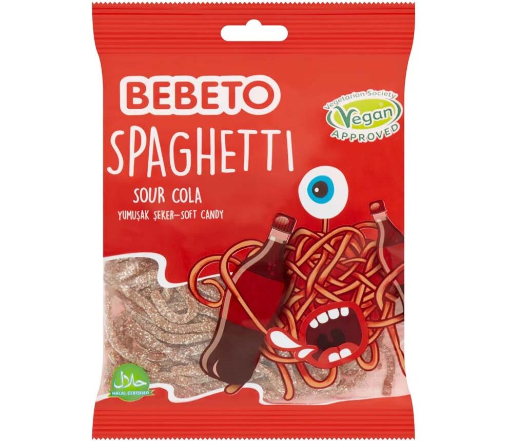 Bebeto Spaghetti Sour Cola 80g