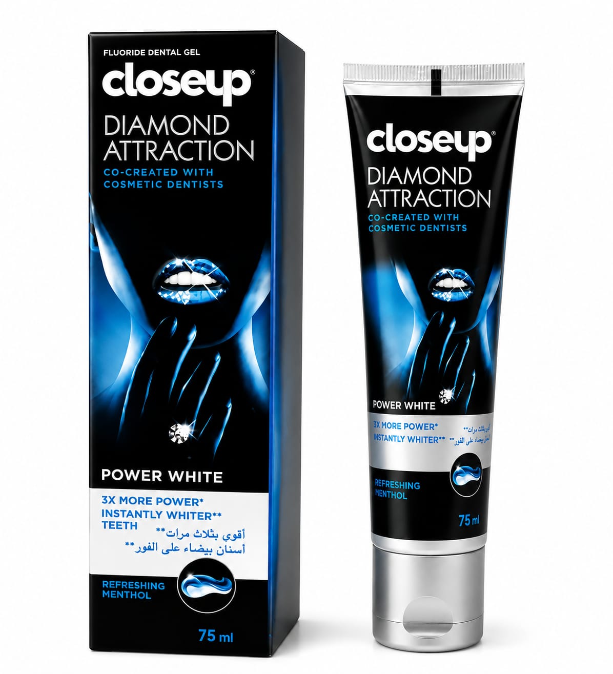 Closeup Diamond Attraction Whitening Toothpaste Power White 75ml