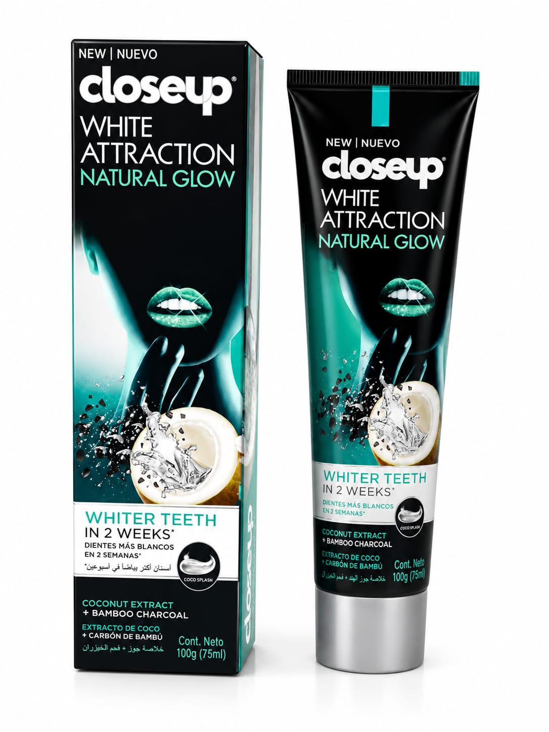 Closeup White Fresh Charcoal Coco Toothpaste 75ml