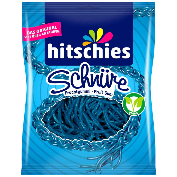 Hitschies Fruit Gum Strings Blue 125g