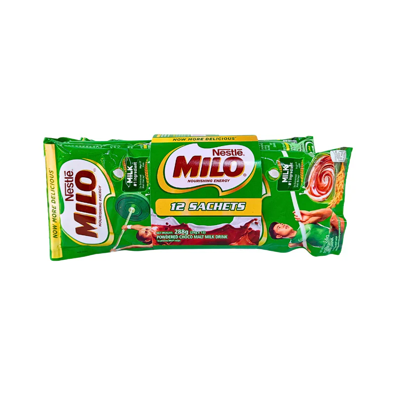 Nestle Milo Chocolate Malt Powder 12 Sachets x 24g