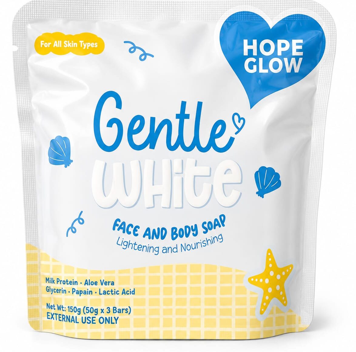 Luna Aura Hope Glow Gentle White Soap 3x50g