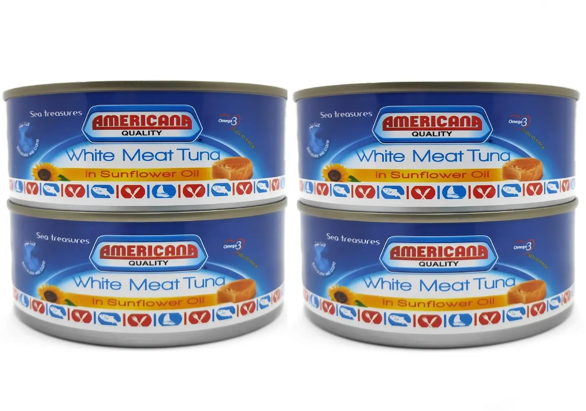 Americana White Meat Tuna in Sunflower Oil 4x160g