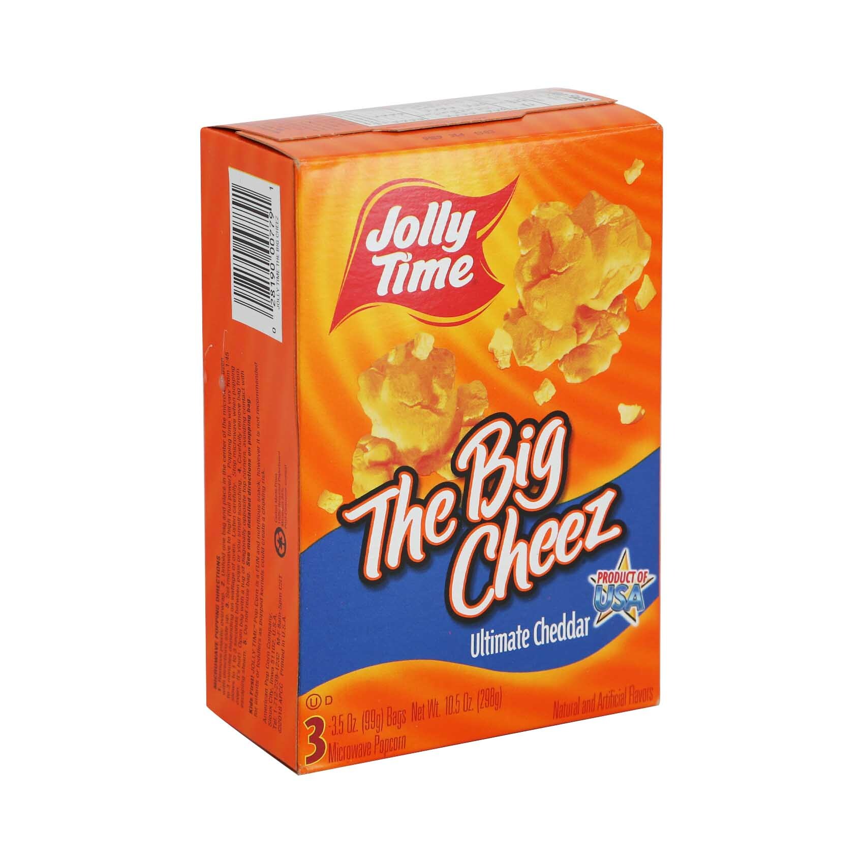 Jolly Time The Big Cheez Ultimate Cheddar Microwave Popcorn 298g