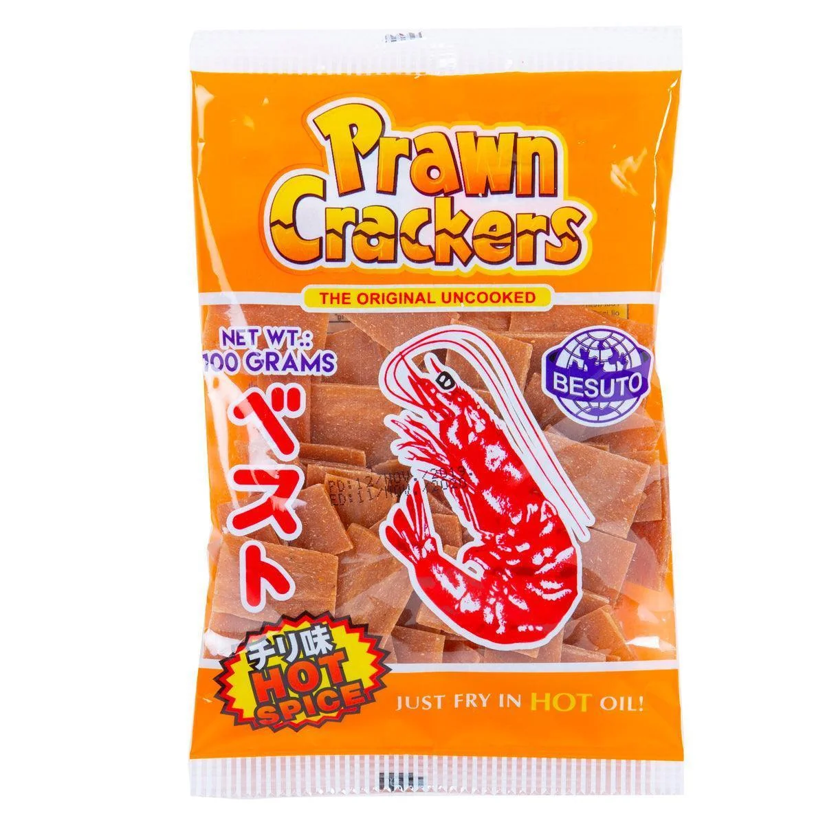 Besuto Prawn Crackers Hot & Spicy 100g