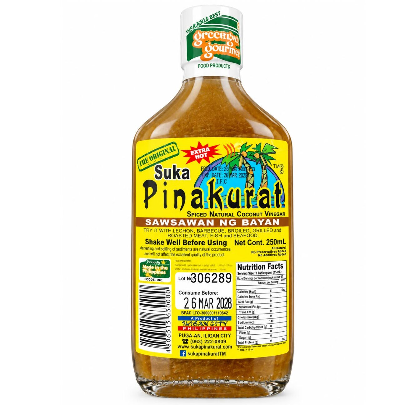 Suka Pinakurat Spiced Natural Vinegar 250ml